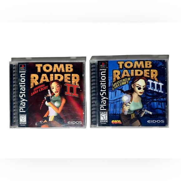 Tomb Raider 2 & 3 CIB Tested PS1